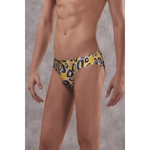Doreanse Erkek Mavi Leopar Desenli Slip 1407