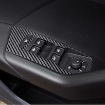 Volkswagen Taigo İle Uyumlu İç Trim Folyo Kaplama Set, Mat Karbon Siyah
