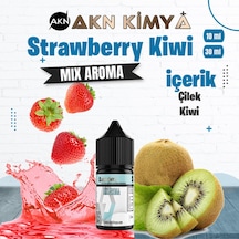 Akn Kimya Strawberry Kiwi Mix Aroma Çilek Kiwi Gıda Aroması 10 Ml