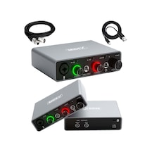 Midex GLX-700GR XLR Üst Segment Usb Stüdyo Ses Kartı 2 Giriş 2 Çıkış 24bit/192kHz