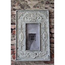 Neiwel Vintage Azes Resim Ve Ayna Çerçevesi Beyaz