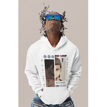 Sevbano Attack On Titan Eren Yeager Baskılı Unisex Oversize Anime Karakte beyaz Sevbano Attack On Titan Eren Yeager Baskılı Unisex Oversize Anime Karakte beyaz