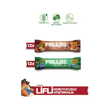 Meyve Bar 40 G Süper İkili Kutu - 24 Adet Karışık Kuruyemişli X 12 + Yaban Mersinli X 12