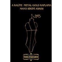 Mayo Askısı Metal Gold Vücut Şekilli Bikini İç Çamaşır Askısı Diğer