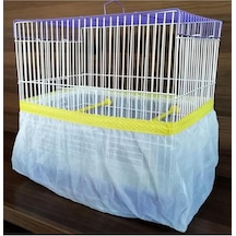 Fizzy Kuş Kafes Tülü 68 x 29 x 29 CM Sarı