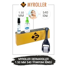 Myroller Dermaroller 1.50mm Dezenfektan Hediye Titanyum 540 Iğnel