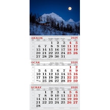 2026 Yılı Gemici Takvimi- Dağdaki Kulübe Ve Dolunay