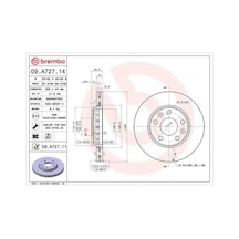 Nissan Juke Fren Diski On 2020-2024 Brembo 09a72711 2adettir