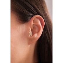 Taşlı Sunrise Tragus Küpe
