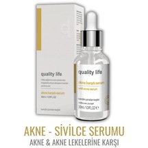 Quality Life Akne Serumu Sivilce Siyah Nokta Leke Akne Karşıtı Cilt Serumu 30 ML