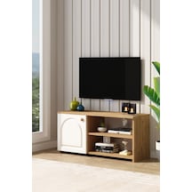 Tika Tv Ünitesi Mebran Kapaklı Sepet - Beyaz Sepet - Beyaz