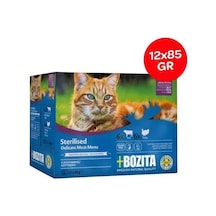 Bozita Kısırlaştırılmış Jöle İçinde Yaş Kedi Maması Multibox 12x85 Gr