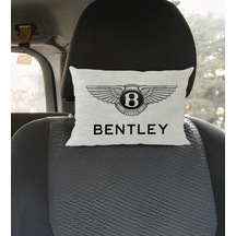 Bk Gift Bentley Tasarımlı Dikdörtgen Araç Koltuk Yastığı-1