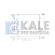 KALE OTO Radyatör 2024092AL Su Radyatörü Golf Scırocco 8 Sıra Al - Pl Alümınyum