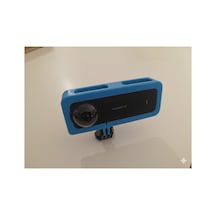 Insta360 X4 Yatay Çekim Aparatı Kırılmaz Esnek Malzeme Mavi