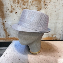 gri fötr şapka unisex model 58 cm