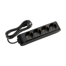 Viko Multi-let 4'lü Grup Priz Topraklı Çocuk Korumalı 5 Metre Siyah - 90133405