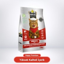 Happy Kısırlaştırılmış Sığır Etli Kuru Kedi Maması 1500 G