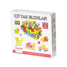 Çt-72 Çıt Tak Bloklar 72 Parça -Gepettoys