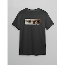 Efnaz Style 10 Kasım Atatürkü Anma Günü Baskılı Oversize Bisiklet Yaka T-shirt - Siyah