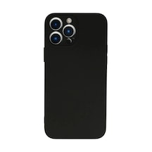 İphone 13 Pro Kılıf Nano İçi Kadife Silikon - Siyah
