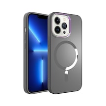 Apple Uyumlu iPhone 12 Pro Max Magsafe Wireless Şarj Özellikli Zore Stil Kapak