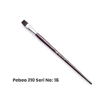 Pebeo 210 Seri Samur Düz Kesik Uçlu Fırça No 16