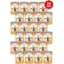 Ultravita Premium Yüksek Proteinli Gurme Biftek ve Tavuklu Yetişkin Kedi Maması 24 x 415 G