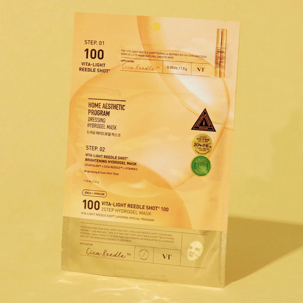 Vt Vita-light Reedle Shot 100 2 Step Hydrogel Mask Vt Vita-light Reedle Shot 100 2 Step Hydrogel Mask