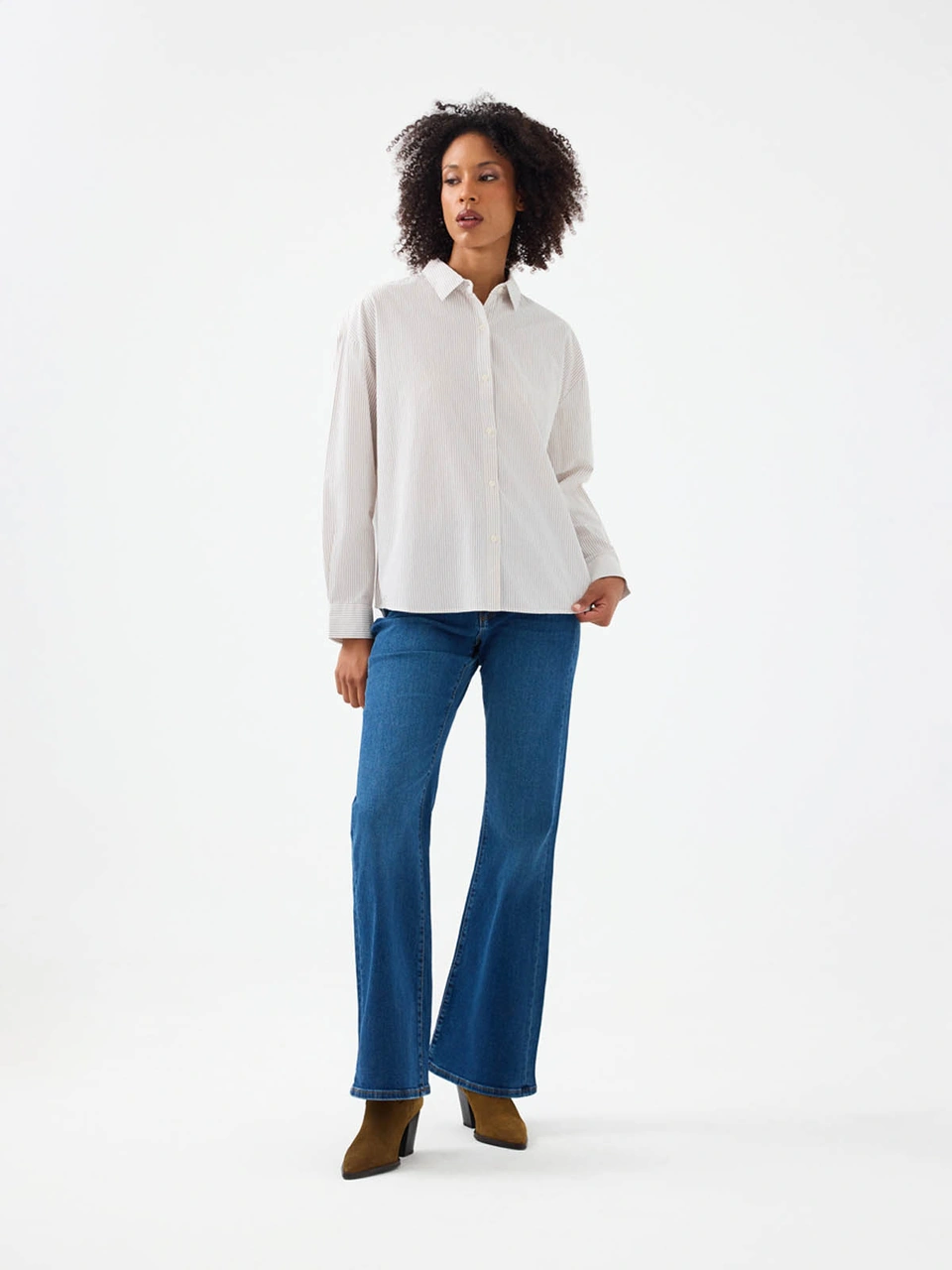 Loft Flare Slim Fit Lacivert Kadın Jean Pantolon Lf2040536 Lacivert