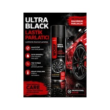 Lastik Parlatıcı Sprey 500 Ml Islak Görünüm, Kalıcı Parlaklık, Lastik Bakım Ultra Black 1 Adet