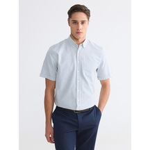 Lcwaıkıkı Classic İndigo Regular Fit Ekose Poplin Erkek Gömlek Lcwaıkıkı Classic İndigo Regular Fit Ekose Poplin Erkek Gömlek
