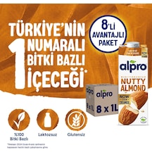 Alpro Badem Sütü 8x1 L Vegan Laktozsuz Bitkisel Bazlı