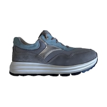 Luna Kadın Hakiki Deri Rahat Comfort Sneaker Ayakkabı Gri