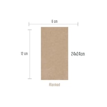 Kraft Peçete 24x24 Garson Katlama 100'lü Açık Kum