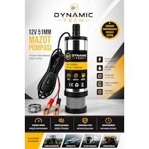 12 Volt Mazot Ve Su Zeytin Yağı Vs Sıvı Aktarma Pompası Dalgıç Pompa 60 Watt 51 Mm