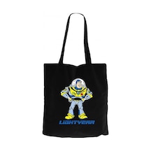 Lightyear Siyah Kanvas Bez Çanta Siyah