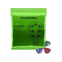 Maxword Gt-classic Kaliteli Klasik Gitar Teli 1 Takım Set Pena Hediye