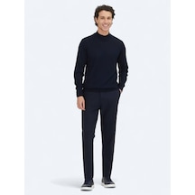 Kip Lacivert Teknik Casual Pamuk Karışımlı Pantolon Lacivert Kip Lacivert Teknik Casual Pamuk Karışımlı Pantolon Lacivert