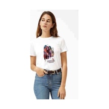 Stranger Things Max Wallpaper Kadın Beyaz Tshirt