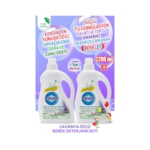 %100 Doğal Bitkisel Bebek Sıvı Çamaşır Deterjanı Seti-organik Lavanta Yağlı-kendinden Yumuşatıcılı 2200 ML