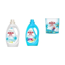 Aquabor Doğal Mineralli Sıvı Beyaz + Sıvı Renkliler + Tablet 3 Lü Set
