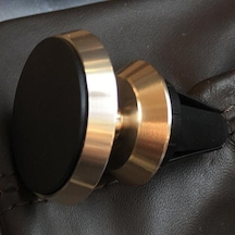 Araç Telefonu Tutacağı Manyetik Klima Hava Çıkışı Geçmeli Braket Altın -