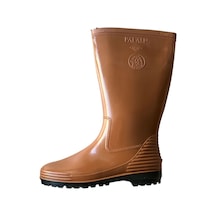 Palalı Pvc Kahverengi Uzun Çizme Bahçe,inşaat,tarım Ve Sulama
