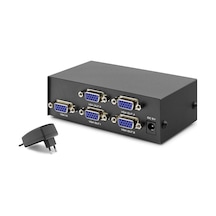Vga Splitter 1 In 4 Out 200 Mhz - Siyah Hdx1278 Çok Renkli