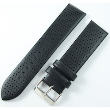 Bizon Siyah 22mm Deri Saat Kordonu Kayışı 1. Kalite Armani Model