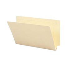 End Tab Dosya Klasörü, Güçlendirilmiş Düz Kesim Tab, 1-1/2 "genişletme, Yasal Boyut, Manila, Kutu Başına 50 27 Genel
