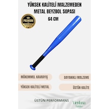 Üstün Tutuş Sağlayan Kırılmaz Ultra Dayanıklı Metal 28" Baseball Beyzbol Sopası 64 Cm Çok Renkli