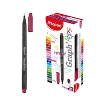 Maped Fineliner Graph 0.4 Mm Koyu Pembe 12 Li 749126 Çok Renkli