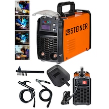 Steiner 250 Amper İnverter Mega Stick Çift Kartlı Hava Soğutmalı Dijital Göstergeli Çanta Kaynak Makinesi Turuncu